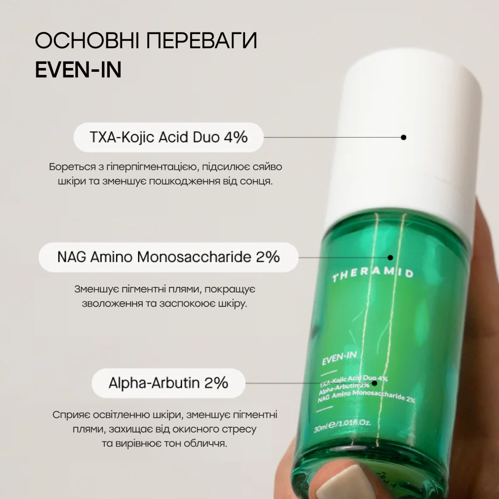 THERAMID Even-in 30ml - Сироватка для ідеального тону - фото №1